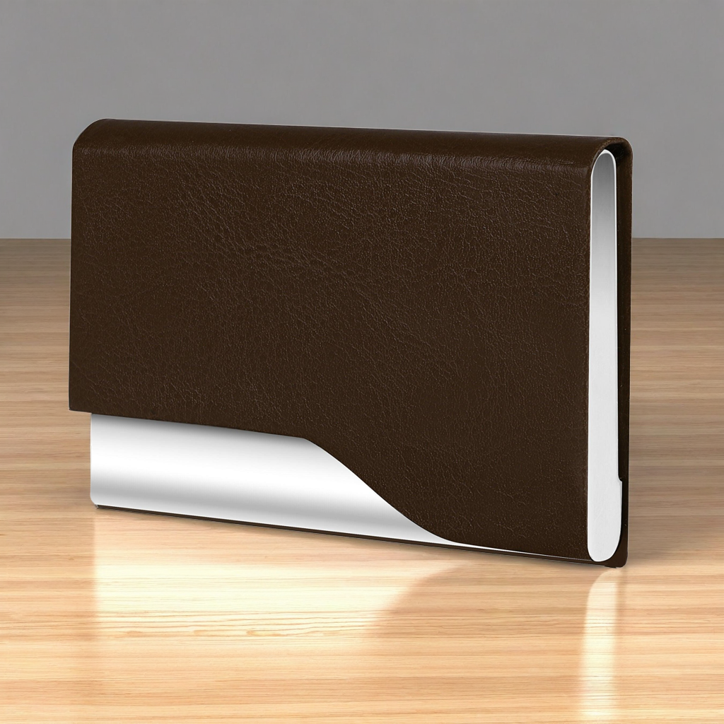 LOREM Small Pocket-Sized Metal ID & Card Holder Wallet with Magnetic Closure LOREM