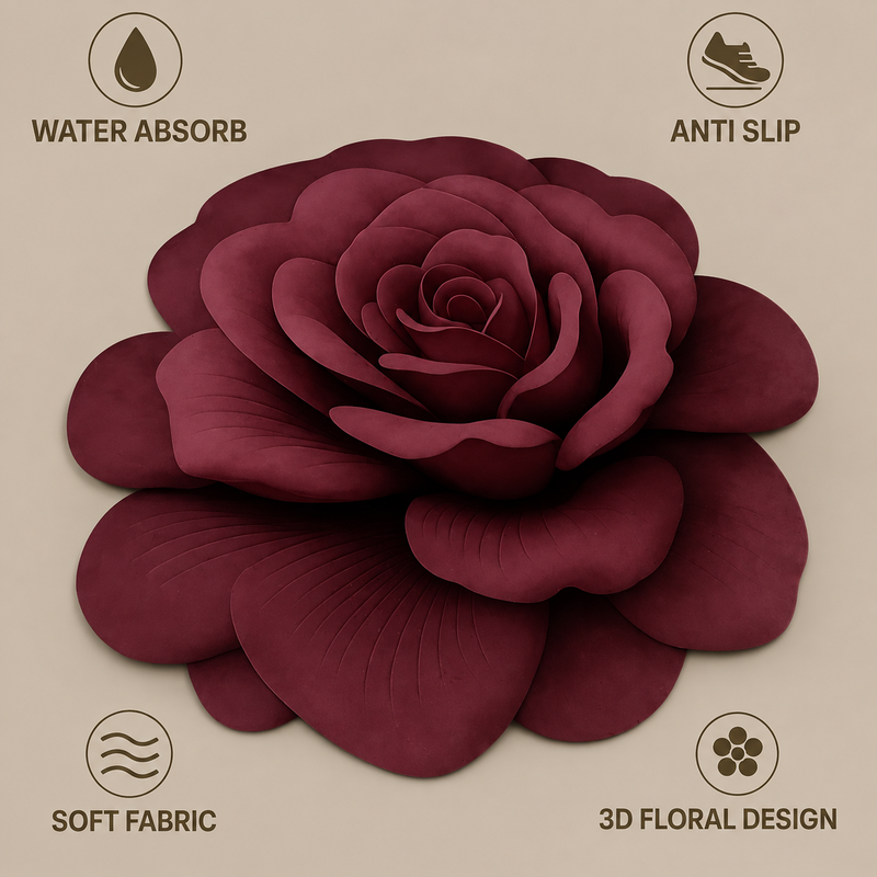 25X25 Inches Modern Decorative Door Mat | Water Absorbent Floor Mat for Living Room.