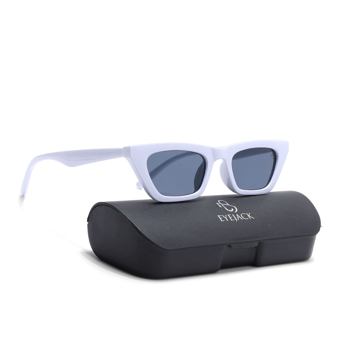Eyejack White Cateye Sunglasses for Men and Women - Style 1229 - view 8