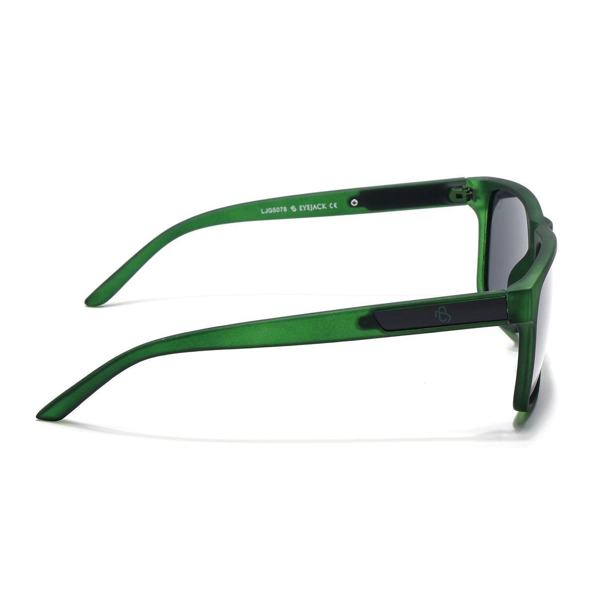 Eyejack Dark Green Wayfarer Sunglasses for Men and Women - view 7
