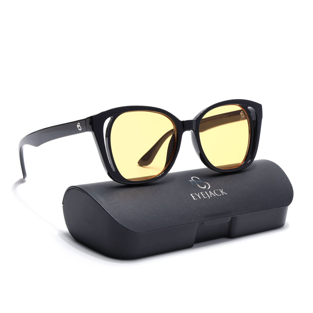 Eyejack Shine Black Round Sunglasses for Men and Women - Style 1219 - view 8