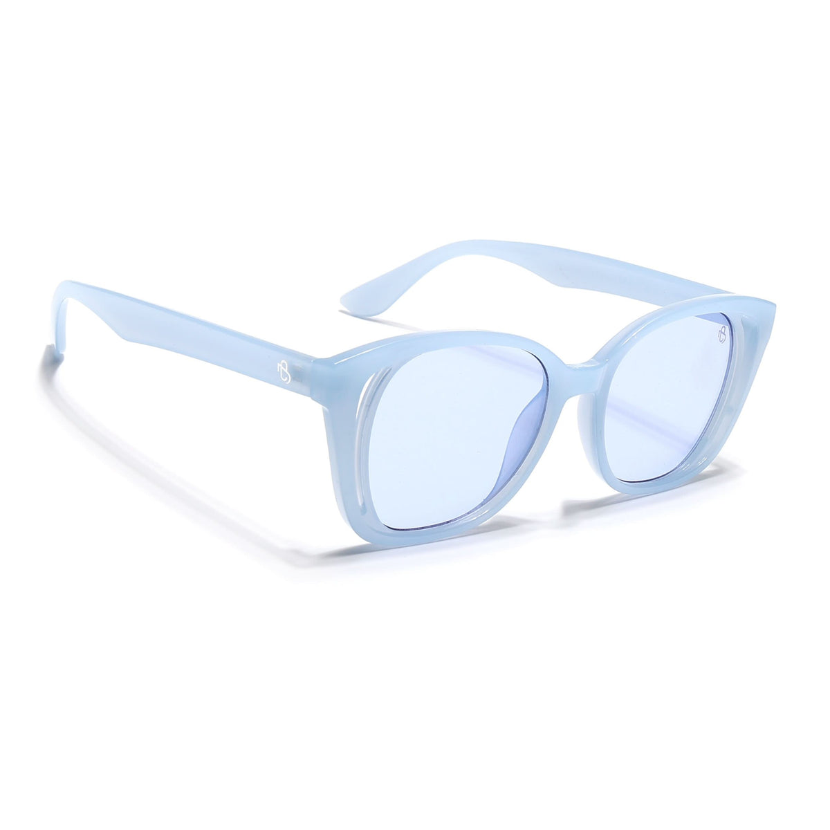 Eyejack Blue Round Sunglasses for Men and Women - Style 1221 - view 2