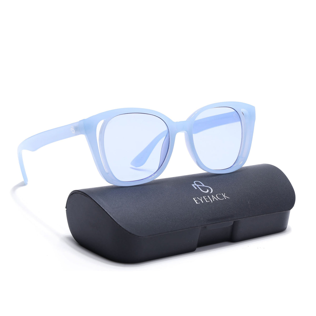Eyejack Blue Round Sunglasses for Men and Women - Style 1221 - view 8