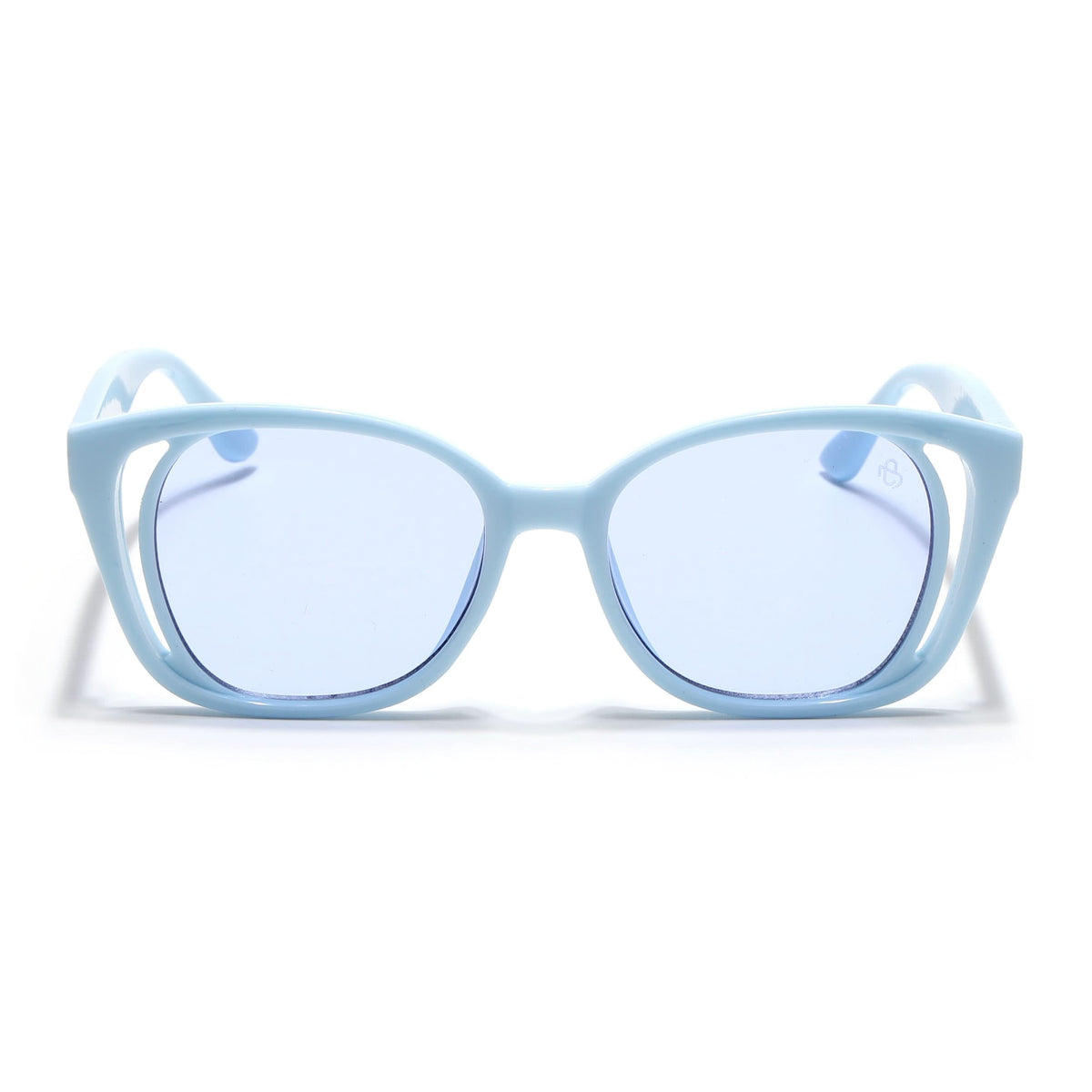 Eyejack Sky Blue Round Sunglasses for Men and Women - view 4