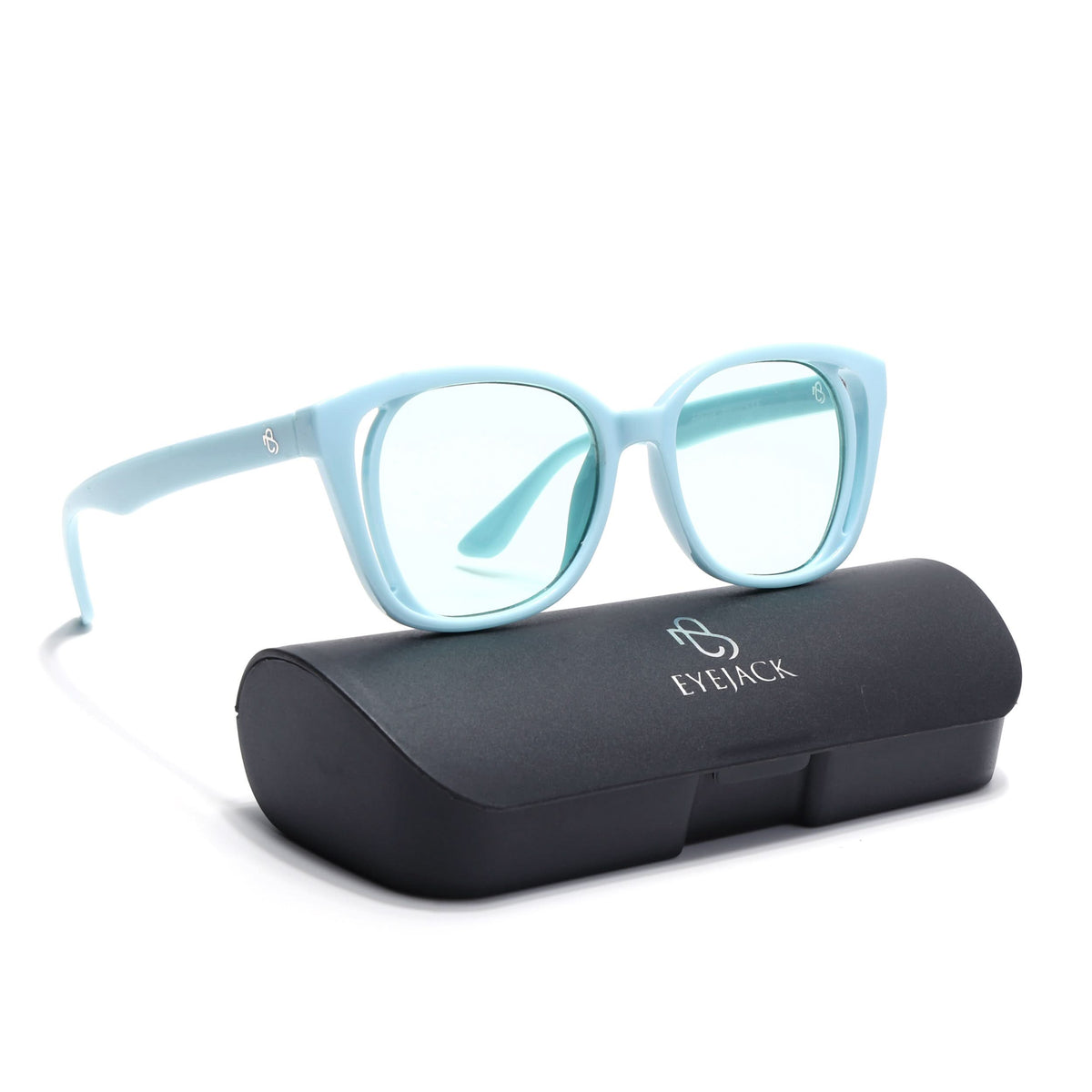 Eyejack Sea Blue Round Sunglasses for Men and Women - view 8