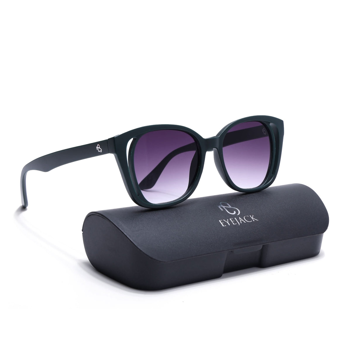 Eyejack Olive Round Sunglasses for Men and Women - view 8