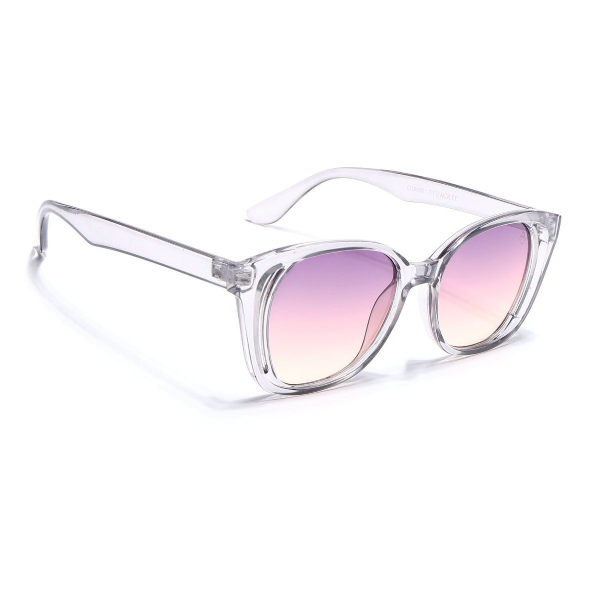 Eyejack Transparent Round Sunglasses for Men and Women - view 2
