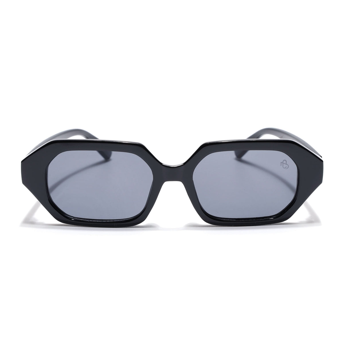 Eyejack Black Square Sunglasses for Men and Women - Style 1254 - view 4