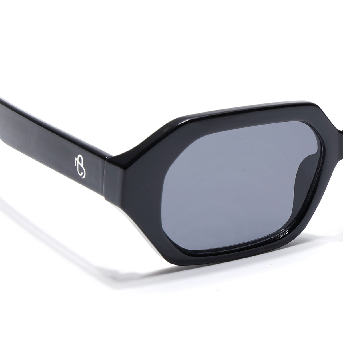 Eyejack Black Square Sunglasses for Men and Women - Style 1254 - view 5