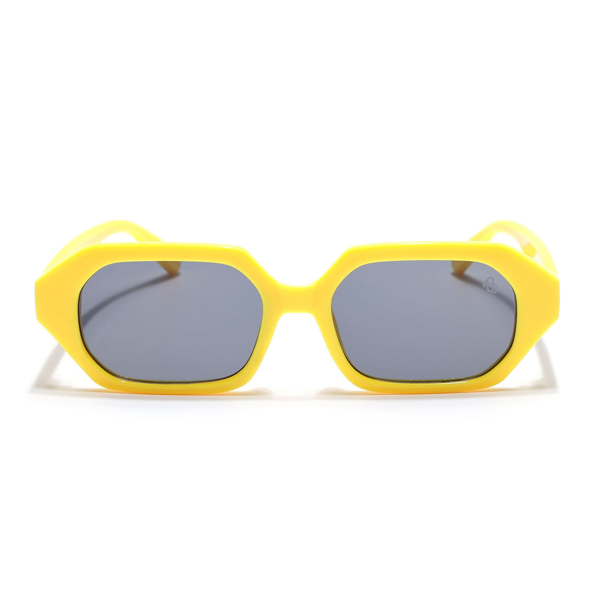 Eyejack Yellow Square Sunglasses for Men and Women - view 4