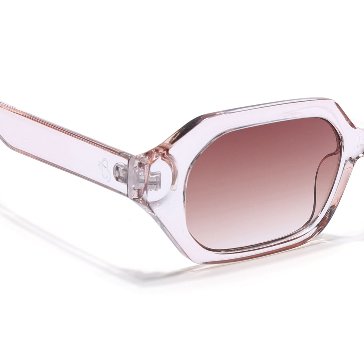 Eyejack Light Pink Square Sunglasses for Men and Women - view 5