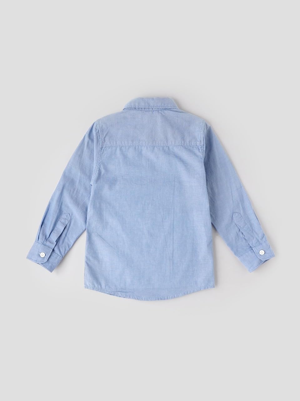 Popees Baby Boys Full Sleeve Cotton Shirt| Light Blue| 1-7 Years - Image 1