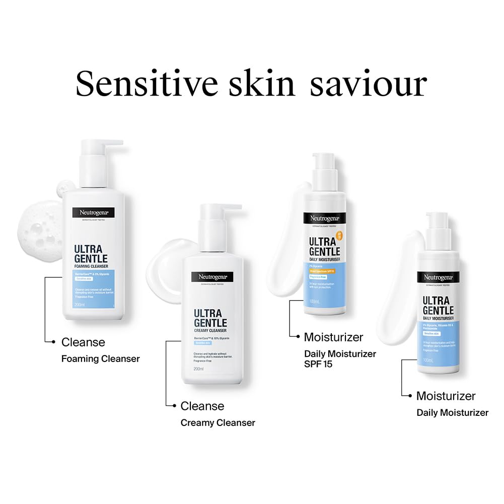 Neutrogena Ultra Gentle Creamy Cleanser, (200ml)