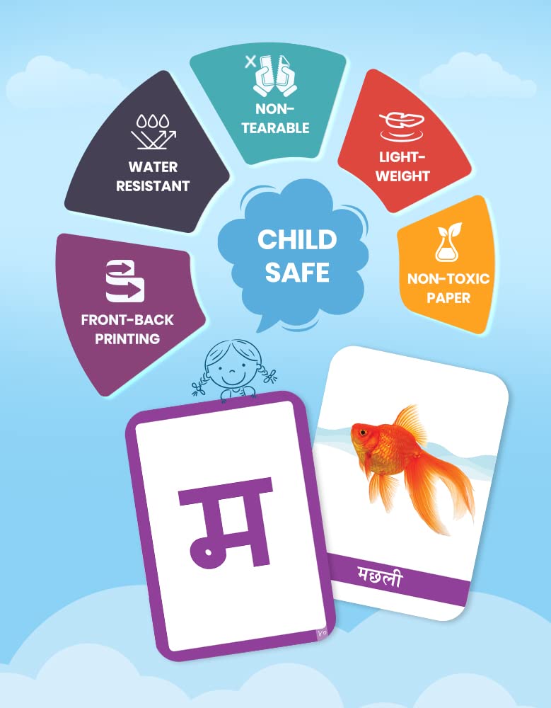 Hindi Flash Cards for Kids 2+ Years | Varnamala, Numbers & Pictures - Image 7
