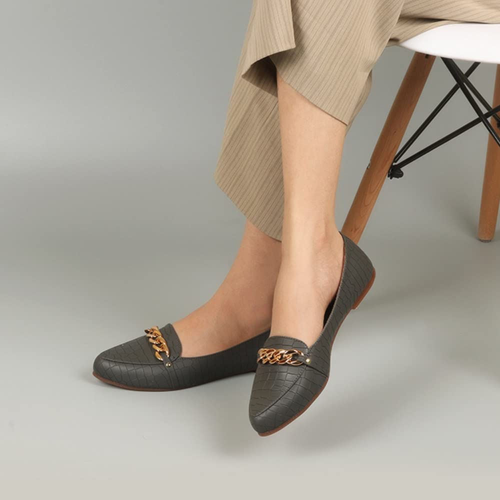 Indifeet Ballerina Shoes for Women - Grey - View 3