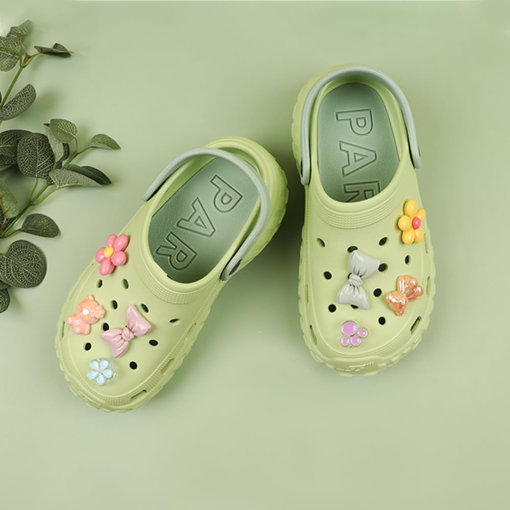 Indifeet Casual Waterproof Clog Shoes for Women - Green - Image 11