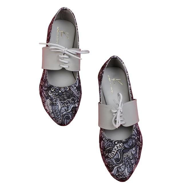 Stylish and Comfortable Women's Pink/Grey Loafer Belly & Moccasins: Perfect for Daily Casual and Formal Wear