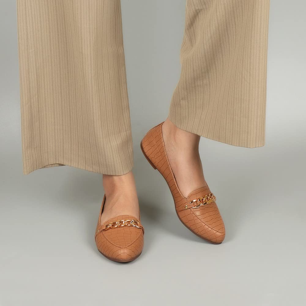 Indifeet Ballerina Shoes for Women - Brown - View 3