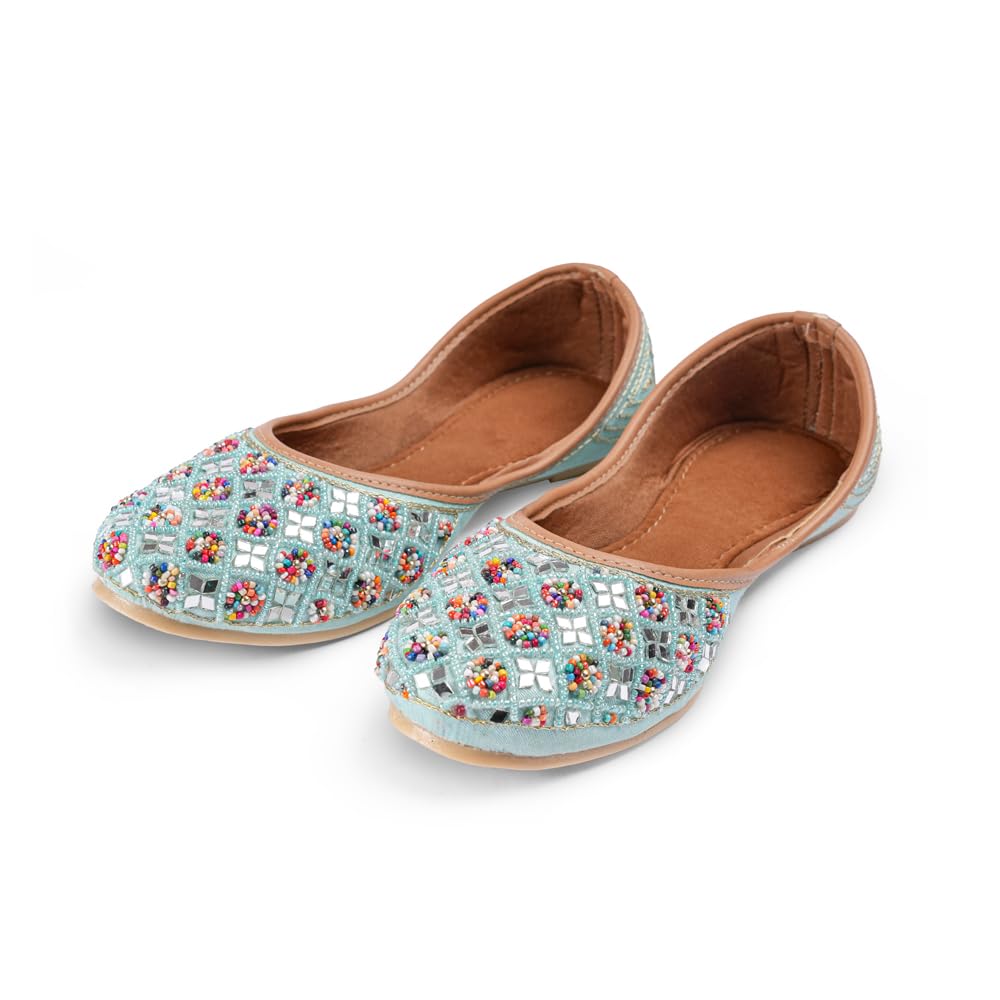 Indifeet Jutti for Women - Blue - Image 1