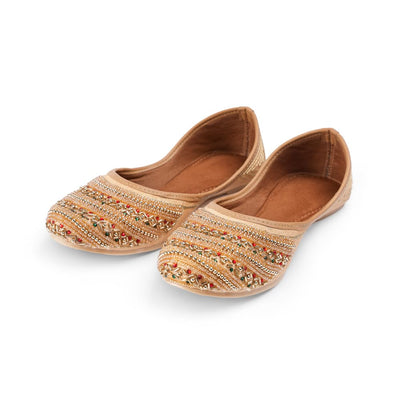 Indifeet Jutti for Women - Gold - Image 1