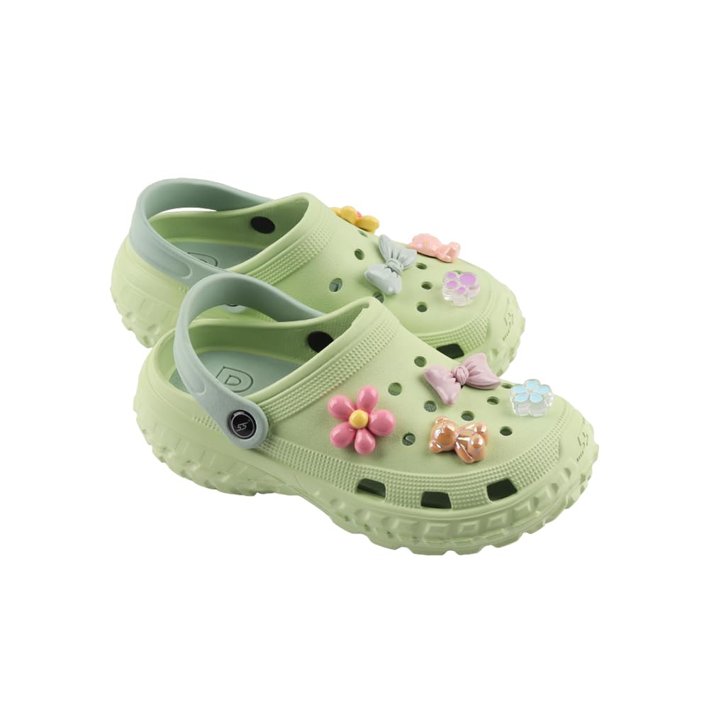 Indifeet Casual Waterproof Clog Shoes for Women - Green - Image 14