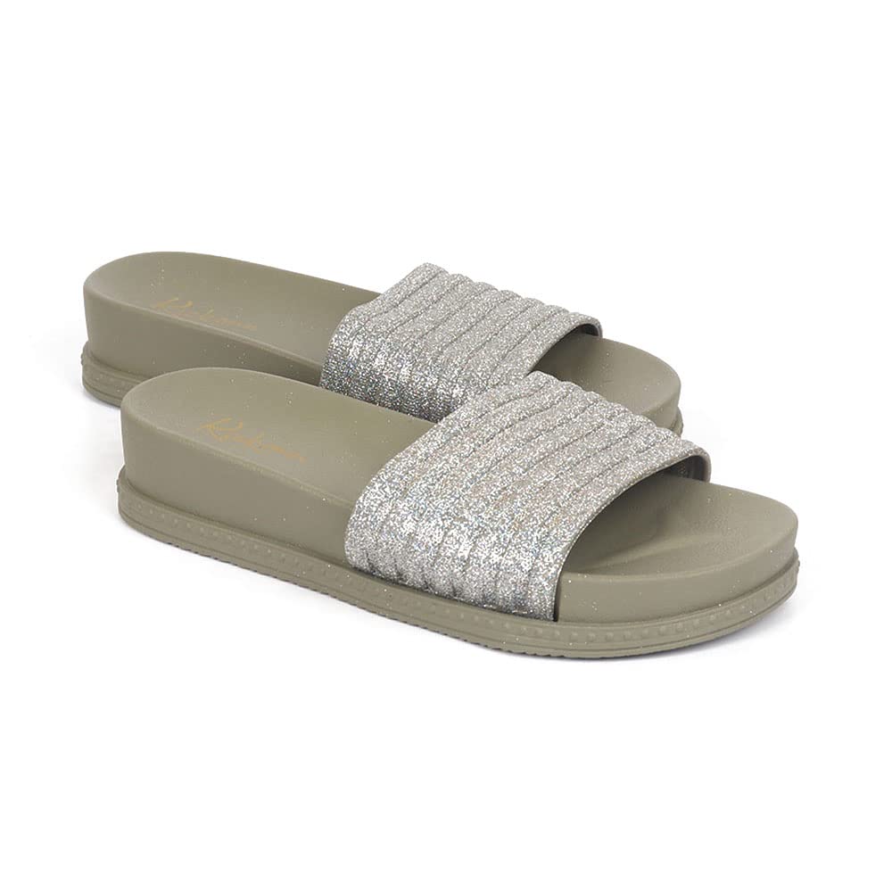 Indifeet Fancy Slippers for Women - Green - Image 5