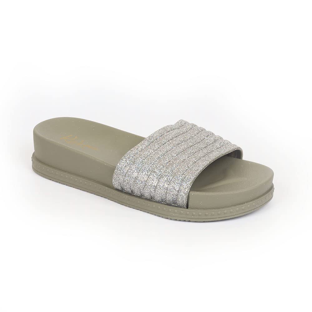 Indifeet Fancy Slippers for Women - Green - Image 1