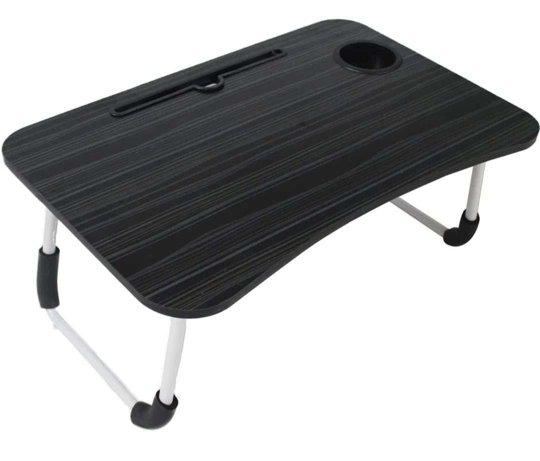 Generic Modern Laptop Desk - Black Wooden Study Table