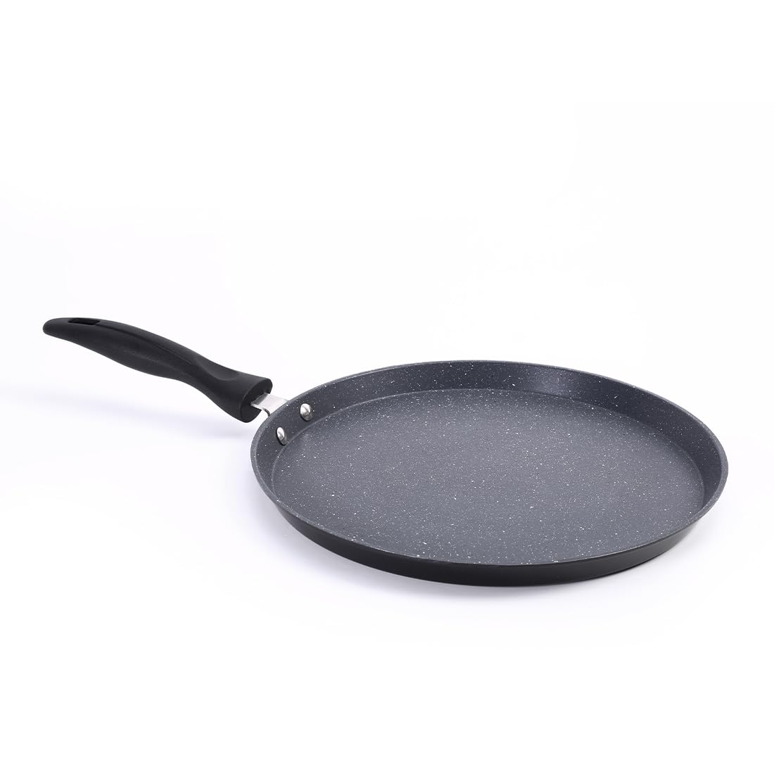 Wonderchef Duralite Die-cast 28 cm Dosa Tawa, 5 Layer Healthy Duramax Non-Stick Coating | Soft Touch Handle Pure Grade Aluminium PFOA Free