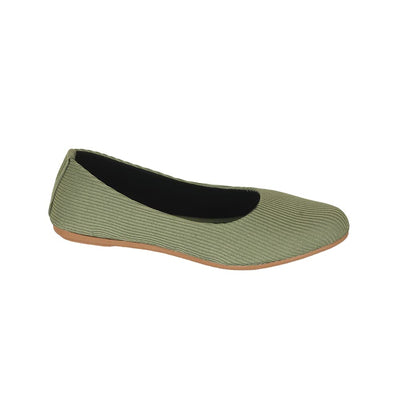 Indifeet Casual and Comfortable Ballerina Flats for Women - Green - Size 5