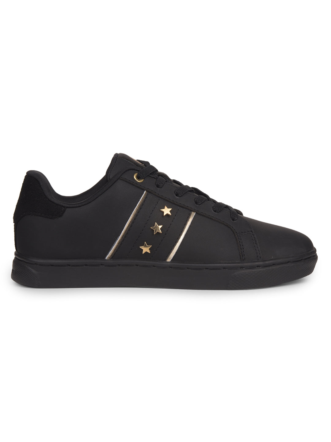 Hush Puppies Women Black Casual Lace-up Sneaker - Black - View 2