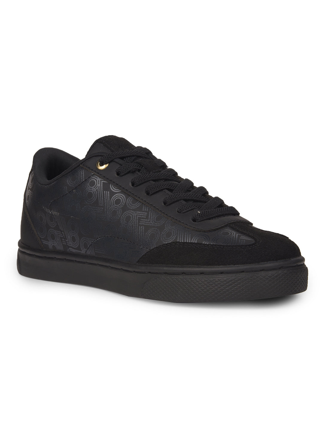 Hush Puppies Women Black Casual Lace-up Sneaker - Black - View 1