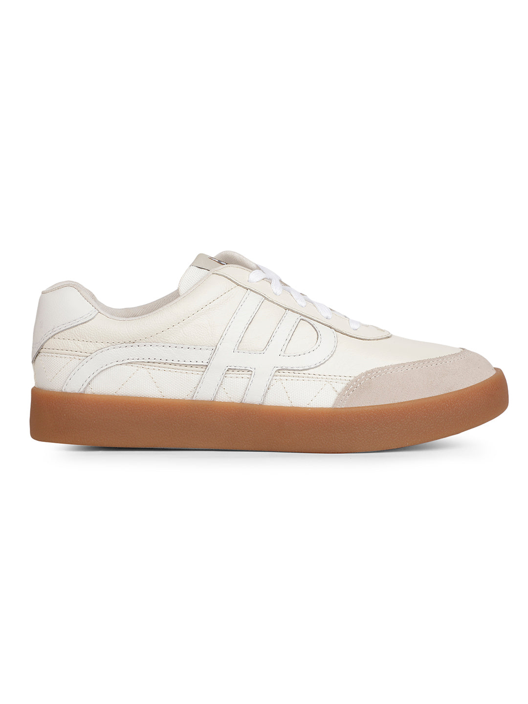Hush Puppies Women Off White Casual Lace-up Sneaker - Off White - View 2