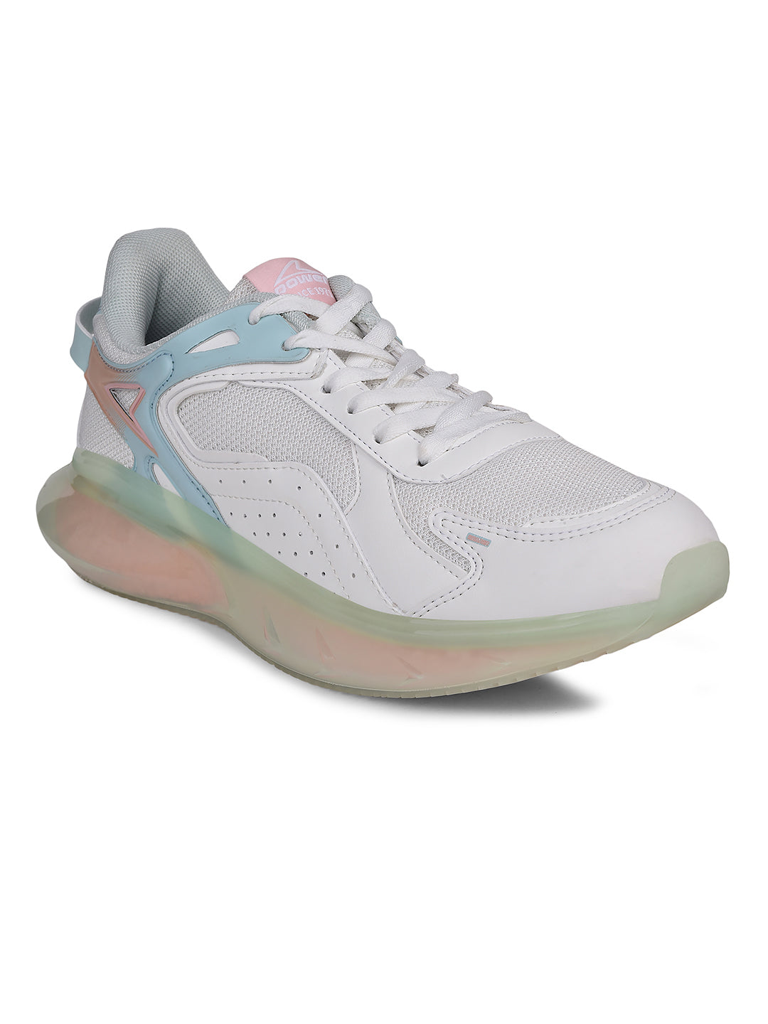 Power Women White Lace-up Oxford Sports Shoes - White - View 1