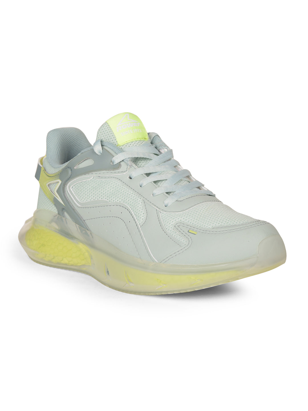 Power Women Light Green Lace-up Oxford Sports Shoes - Light Green - View 1