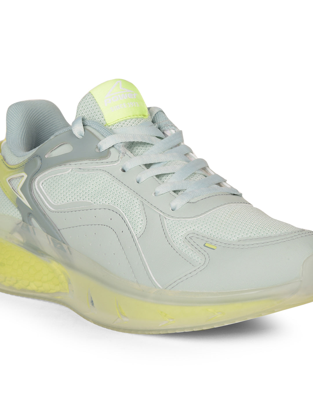 Power Women Light Green Lace-up Oxford Sports Shoes - Light Green - View 5