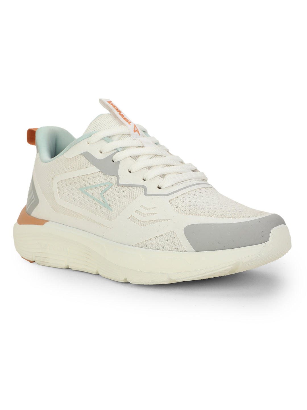 Power Women White Lace-up Oxford Sports Shoes - White - View 1