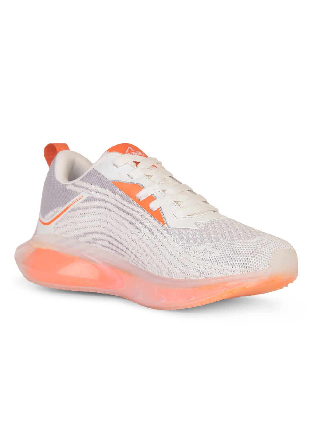 Power Women Silver Lace-up Oxford Sports Shoes - Silver - View 1