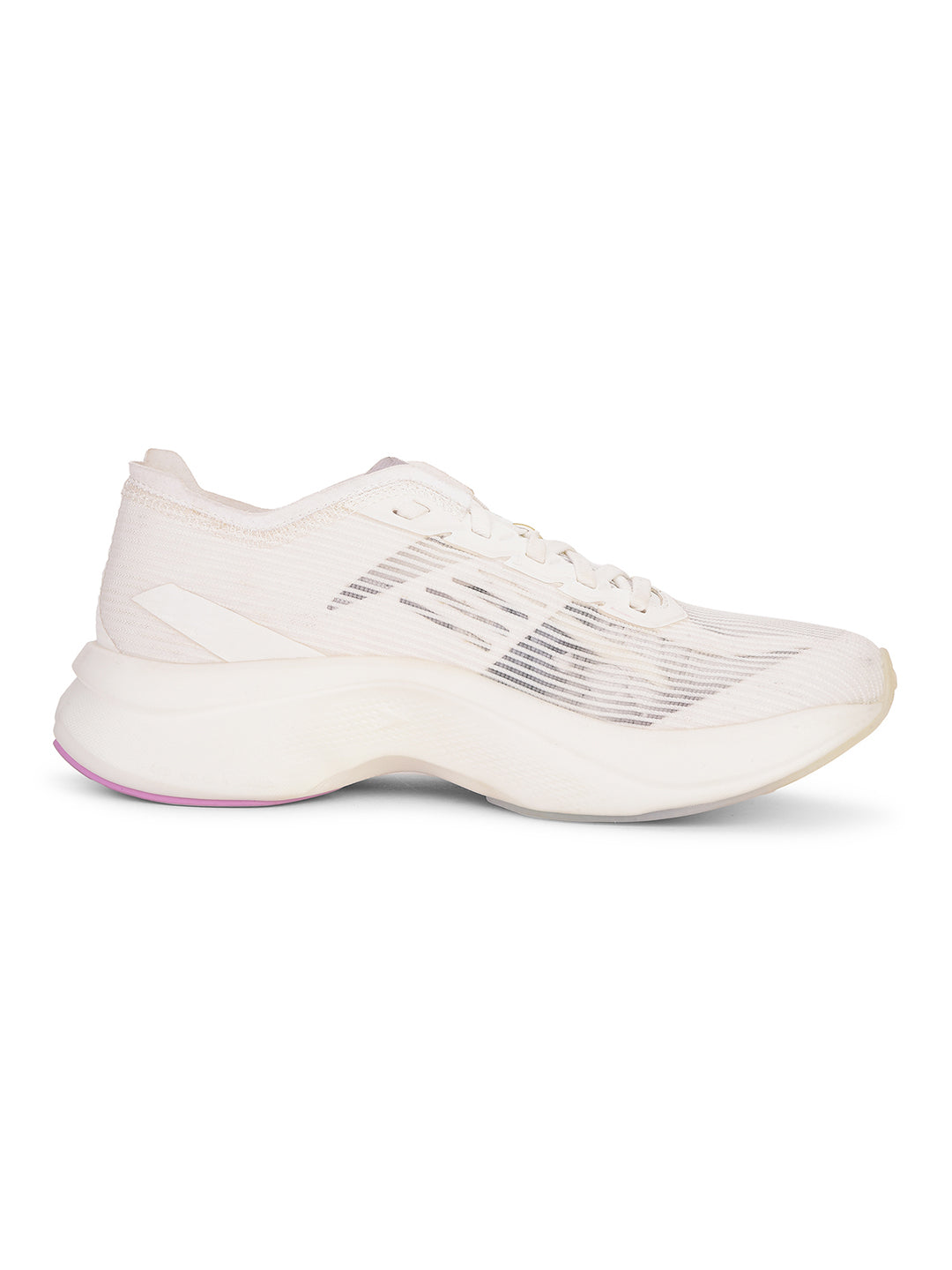 Power Women White Lace-up Oxford Sports Shoes - White - View 2
