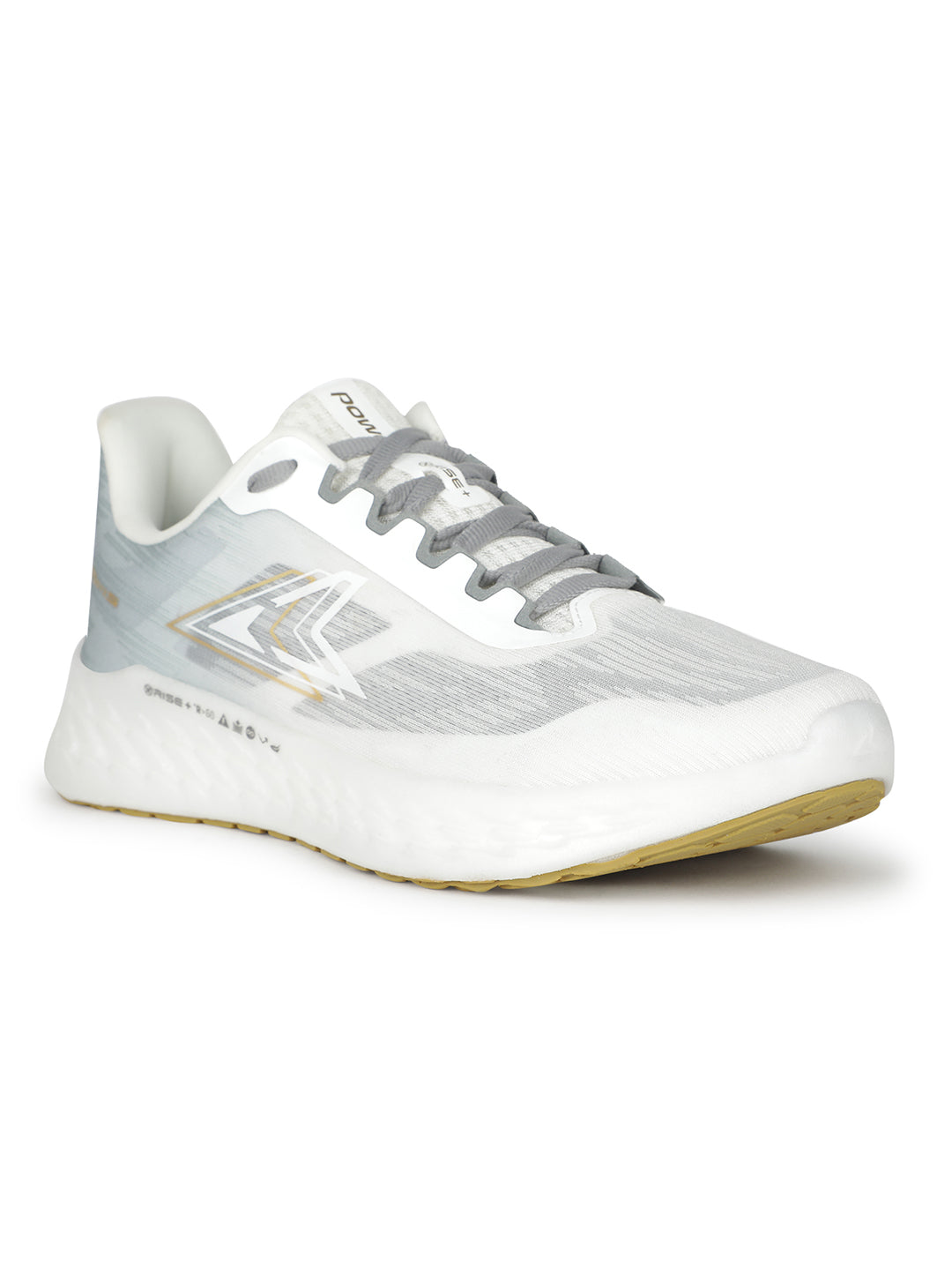 Power Women's White Lace-up Running Shoes - White