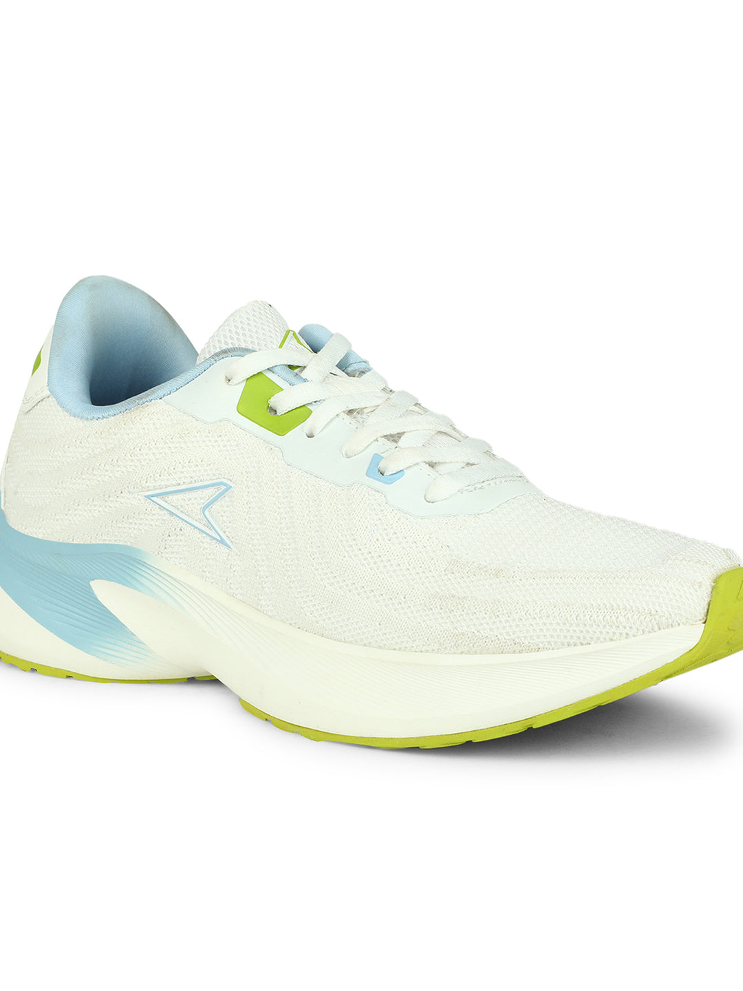 Power Women Silver Lace-up Oxford Sports Shoes - Silver - View 5