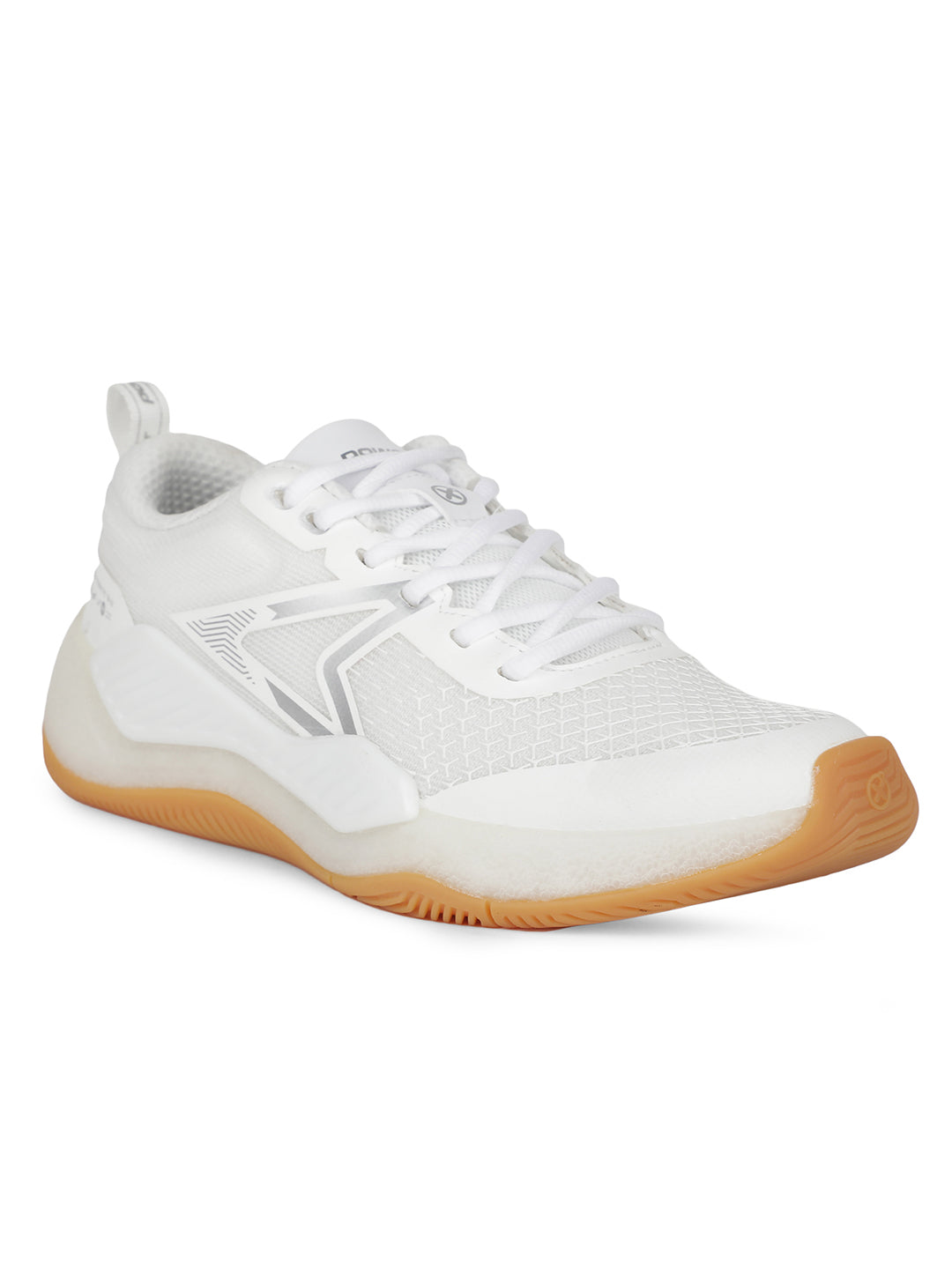 Power Women White Lace-up Oxford Sports Shoes - White - View 1