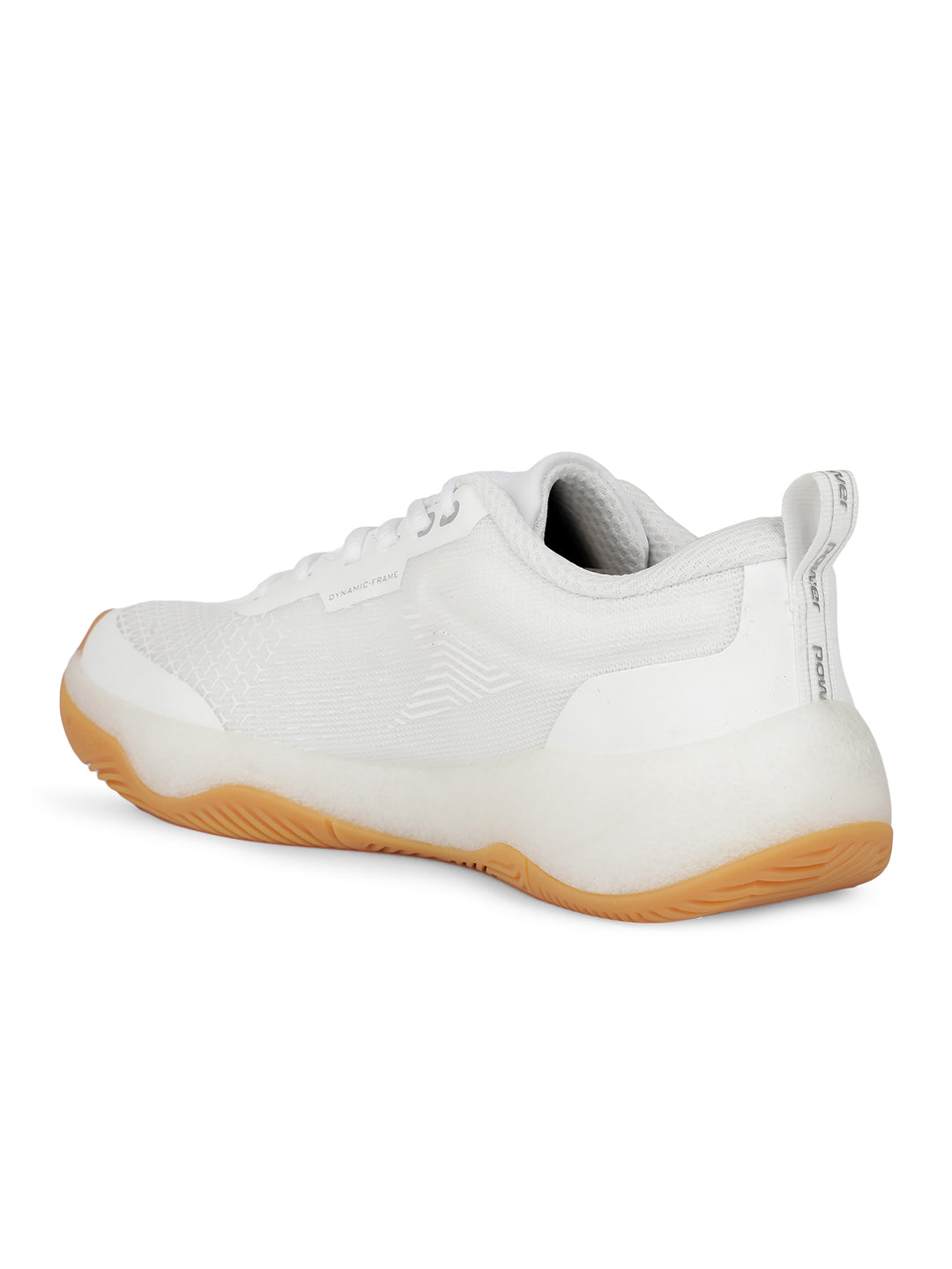 Power Women White Lace-up Oxford Sports Shoes - White - View 3