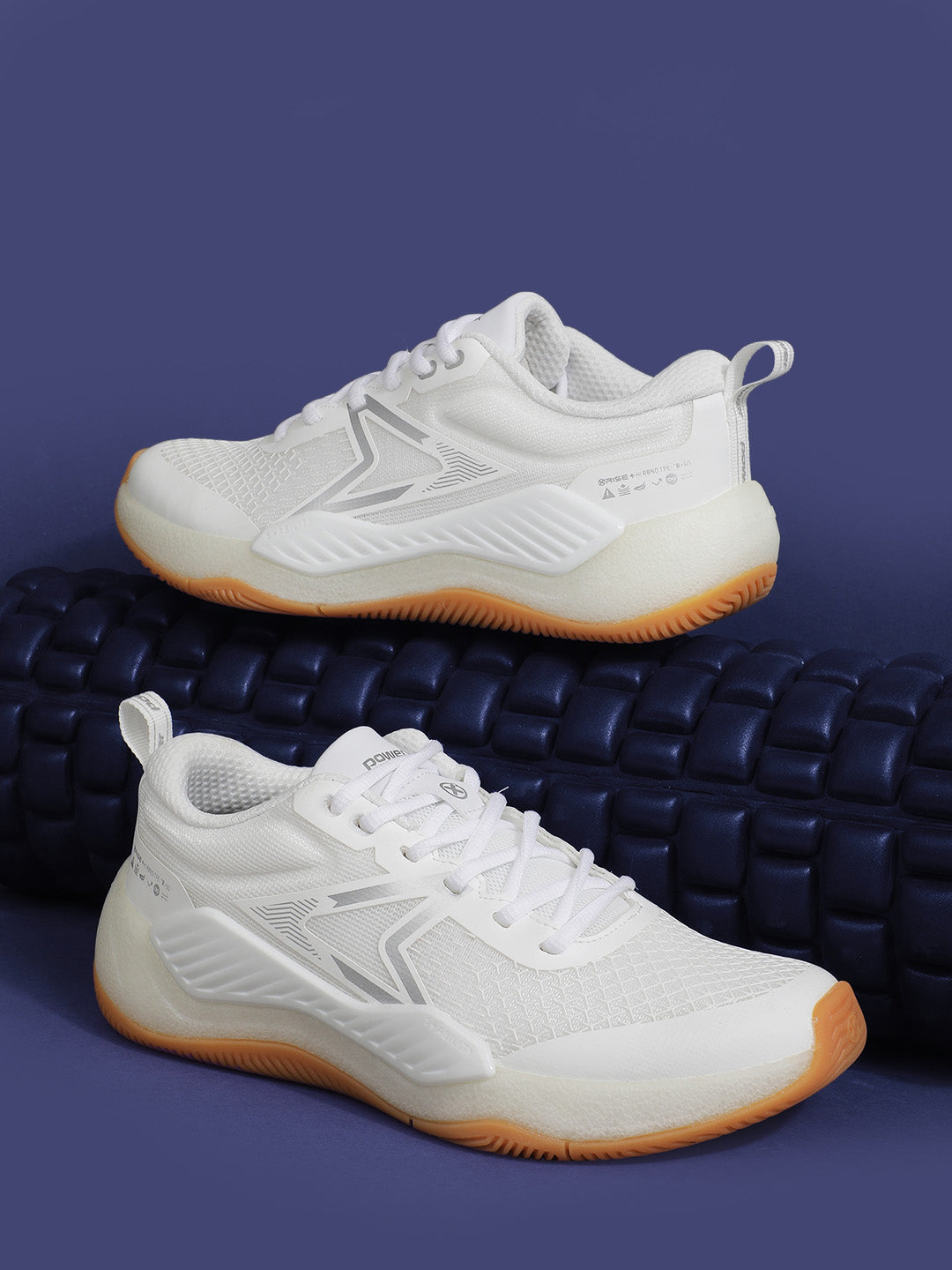 Power Women White Lace-up Oxford Sports Shoes - White - View 6