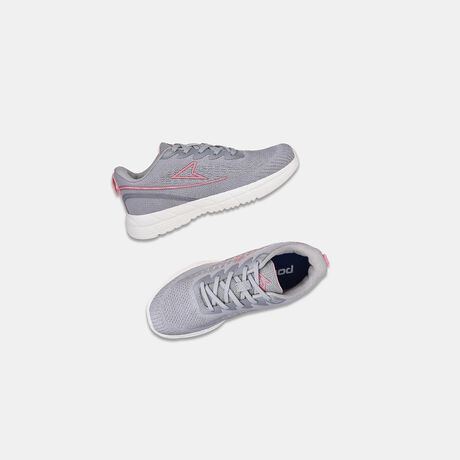 Power Women Grey Lace-up Oxford Sports Shoes