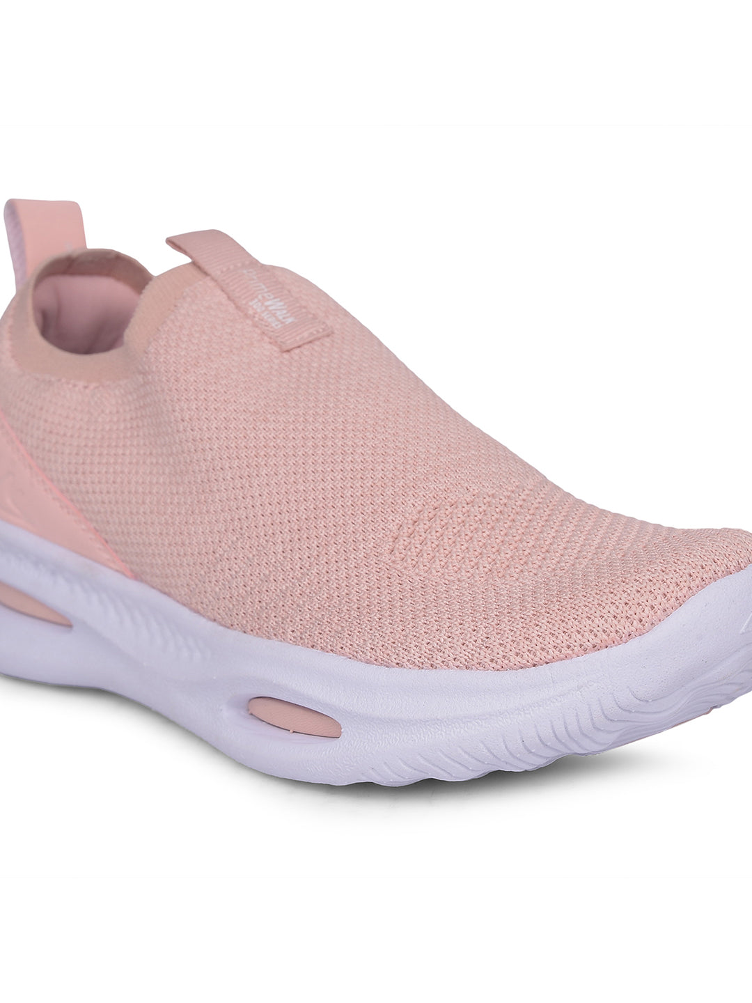 Power Women Peach Slip-on Oxford Sports Shoes - Peach - View 5