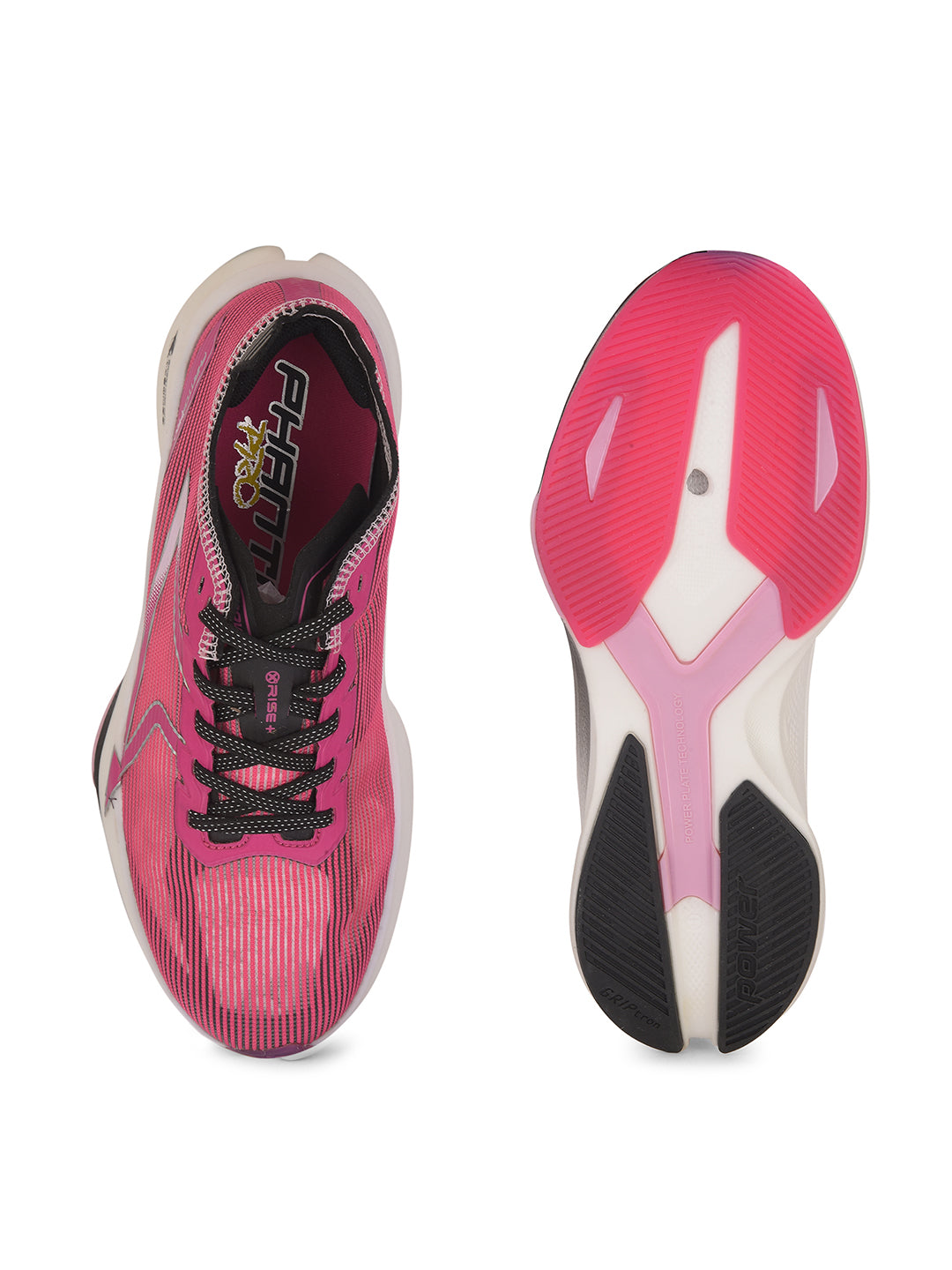Power Women Pink Lace-up Oxford Sports Shoes - Pink - View 4