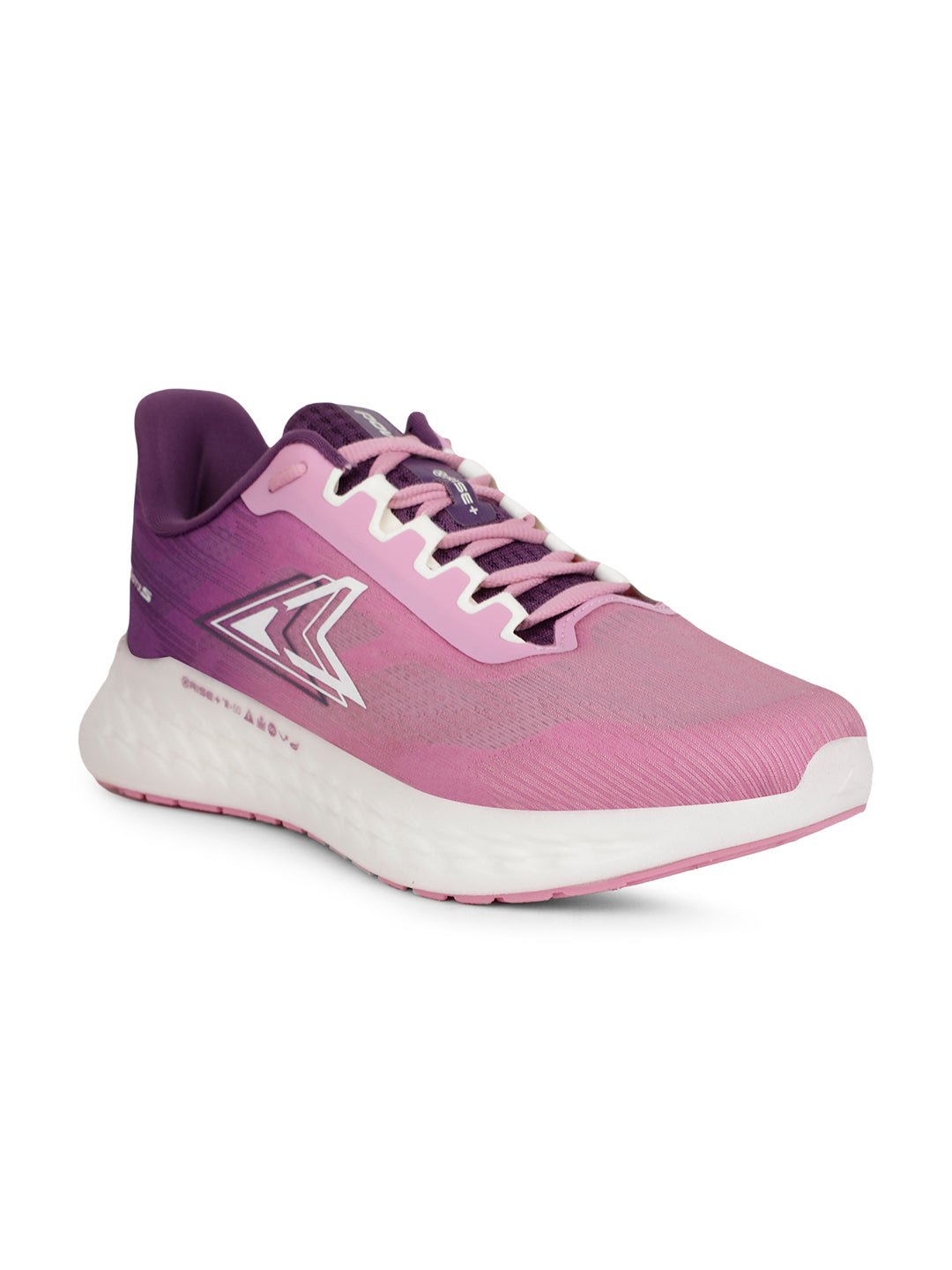 Power Women's Pink Lace-up Running Shoes - Pink