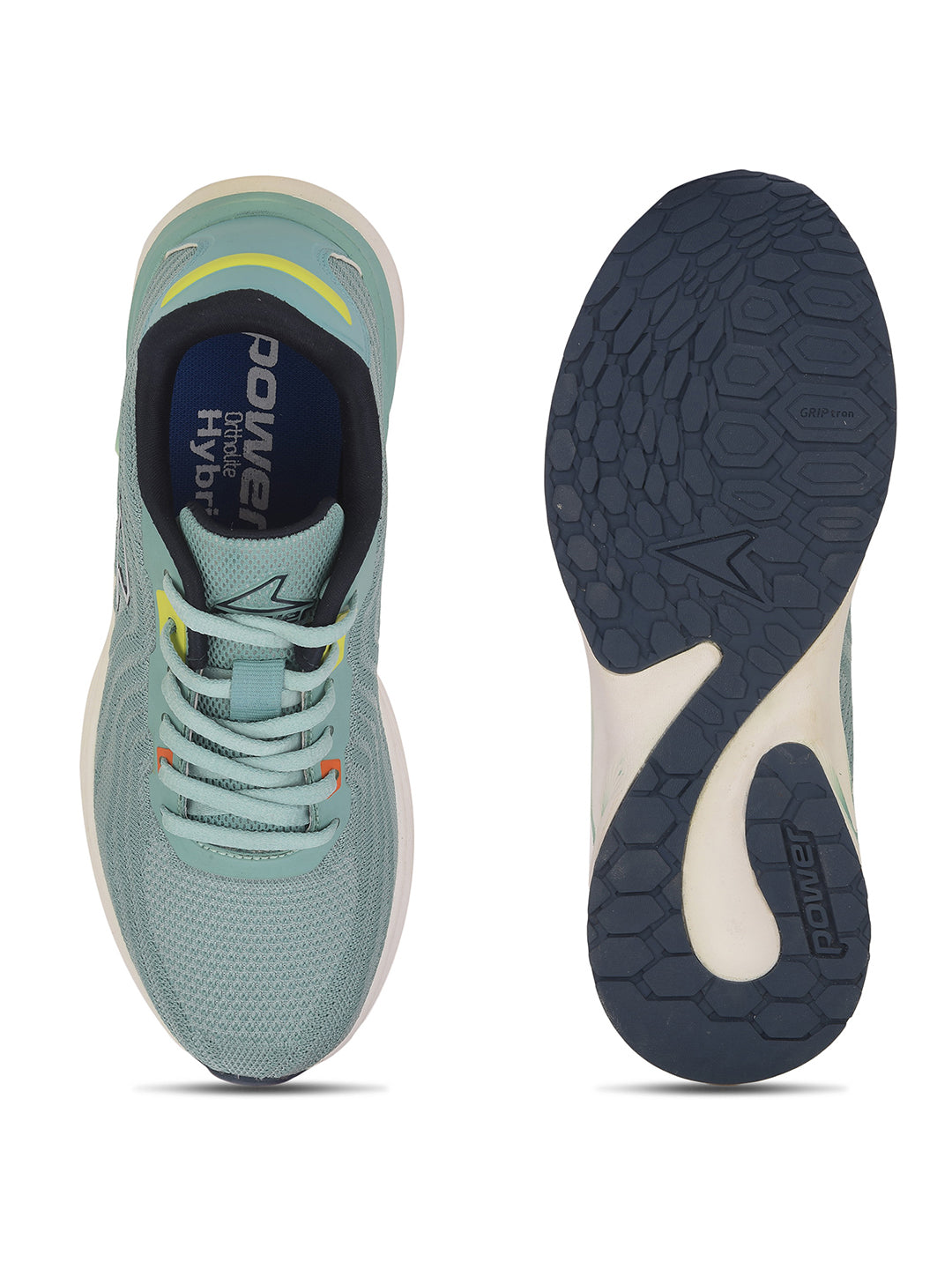 Power Women Green Lace-up Oxford Sports Shoes - Green - View 4
