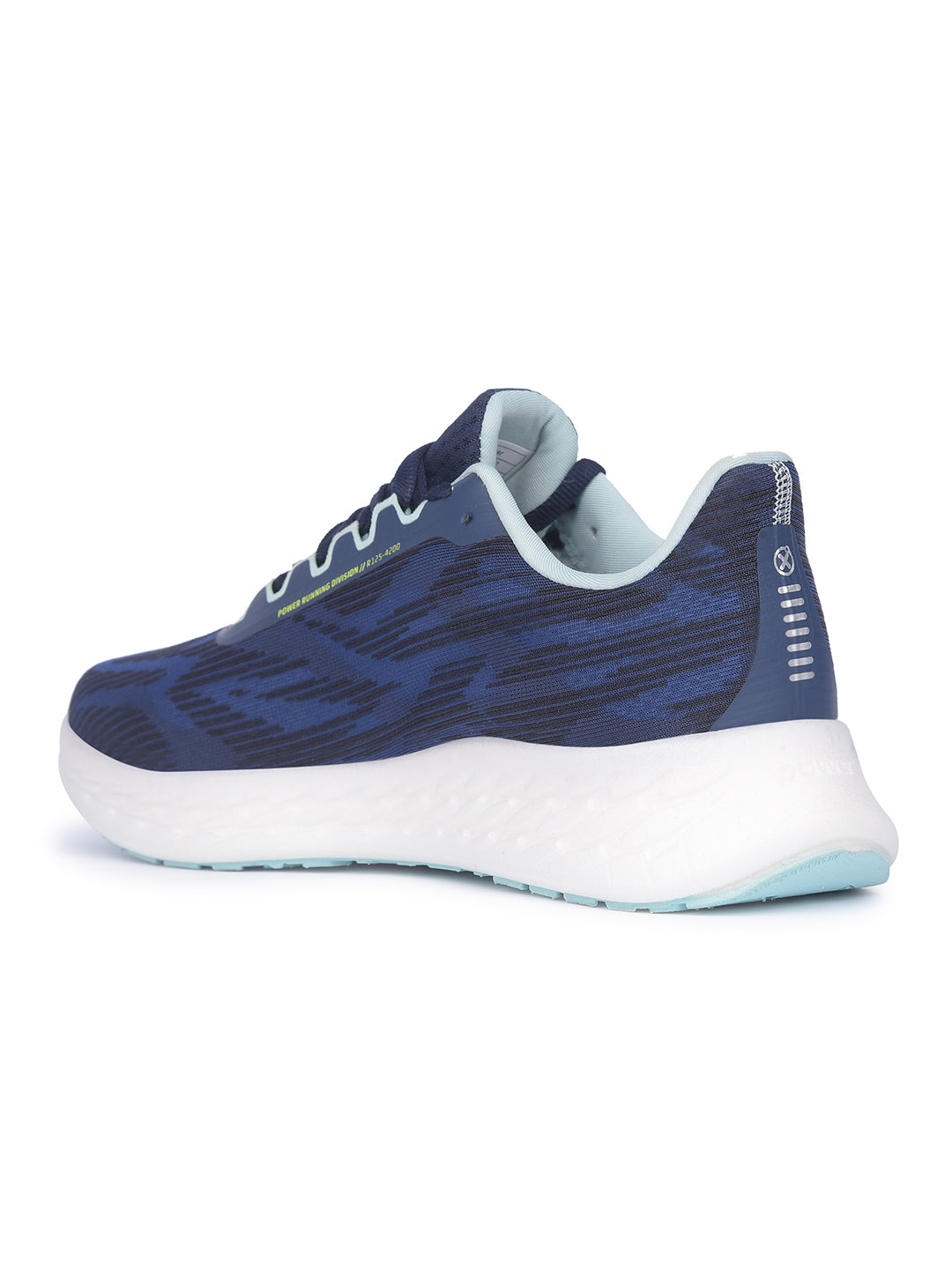 Power Women Blue Lace-up Oxford Sports Shoes - Blue - View 3
